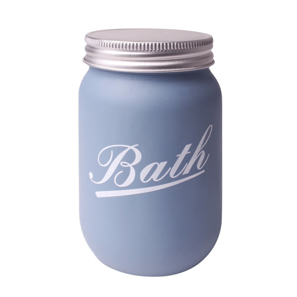 Pojemnik BATH, śr.7,5cm, wys. 13,5 cm, kol.niebies