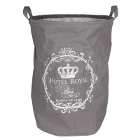 Kosz na bieliznę DELUXE, 38x38x54cm, kol. szary