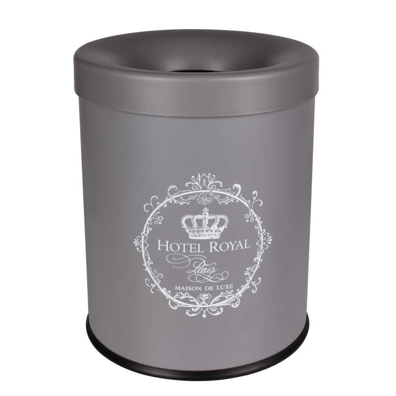 Kosz na śmieci DELUXE, 5L, 21x21x26cm, kol.szary