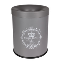 Kosz na śmieci DELUXE, 5L, 21x21x26cm, kol.szary