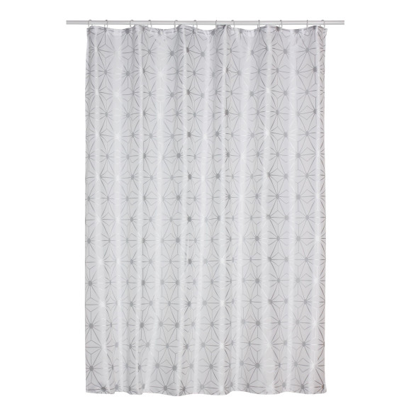 Zasłona prysznicowa DIAMO 180x180cm,kol.srebrny