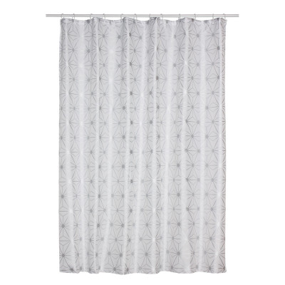 Zasłona prysznicowa DIAMO 180x180cm,kol.srebrny