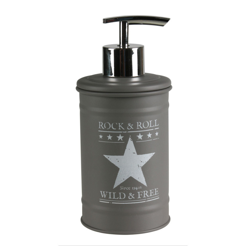 Dozownik ELVIS, śr.7,5cm, wys. 17cm, kol. szaro-bi