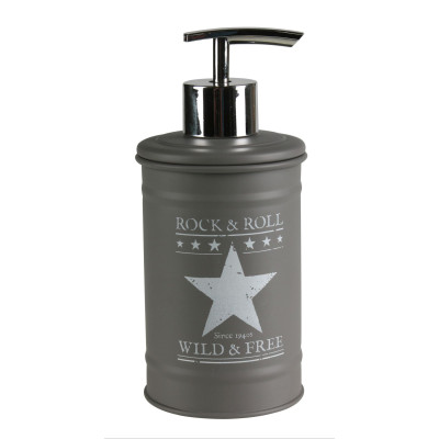 Dozownik ELVIS, śr.7,5cm, wys. 17cm, kol. szaro-bi