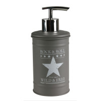 Dozownik ELVIS, śr.7,5cm, wys. 17cm, kol. szaro-bi