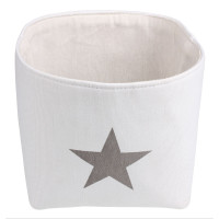 Koszyk ELVIS, 23x23x20 cm, kol. biały