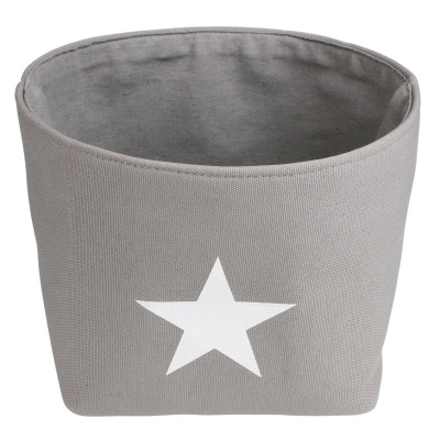 Koszyk ELVIS, 23x23x20 cm, kol. szary