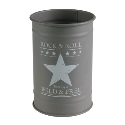 Kubek ELVIS, śr.7,5cm, wys.10cm, kol. szaro-biały