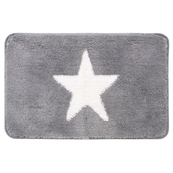 Mata łazienkowa ELVIS, 50x80 cm, kol. szaro-biały