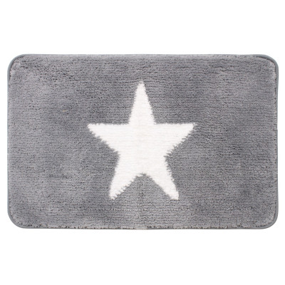 Mata łazienkowa ELVIS, 50x80 cm, kol. szaro-biały