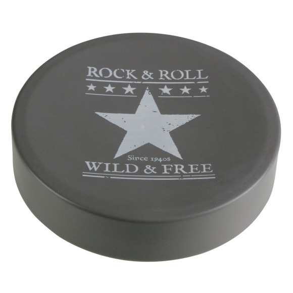 Mydelniczka ELVIS, 11x2,5cm, kol. szaro-biały