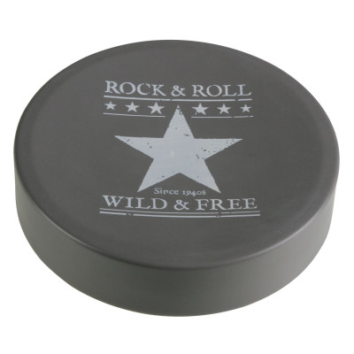 Mydelniczka ELVIS, 11x2,5cm, kol. szaro-biały