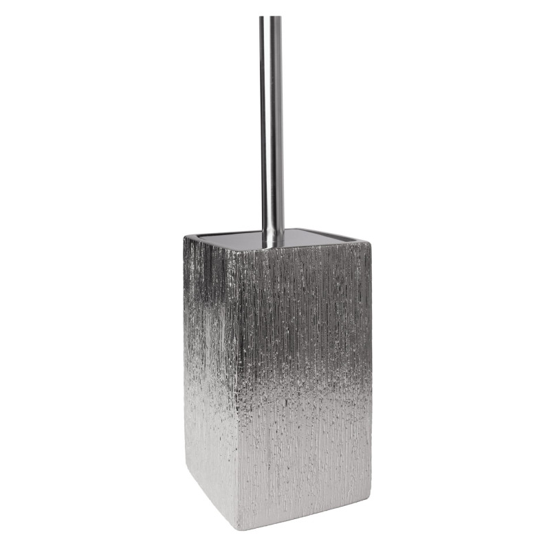 Szczotka do WC FLOSS, 9,5x9,5x40 cm, kol. srebrn