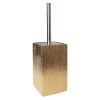 Szczotka do WC FLOSS, 9,5x9,5x40 cm, kol. złoty