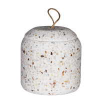 Pojemnik GRANZA, 9X9,5cm, kol. biały