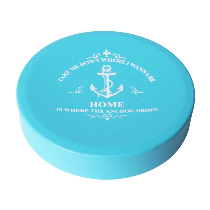 Mydelniczka HOME, 11x11x2,5cm, kol. niebieski