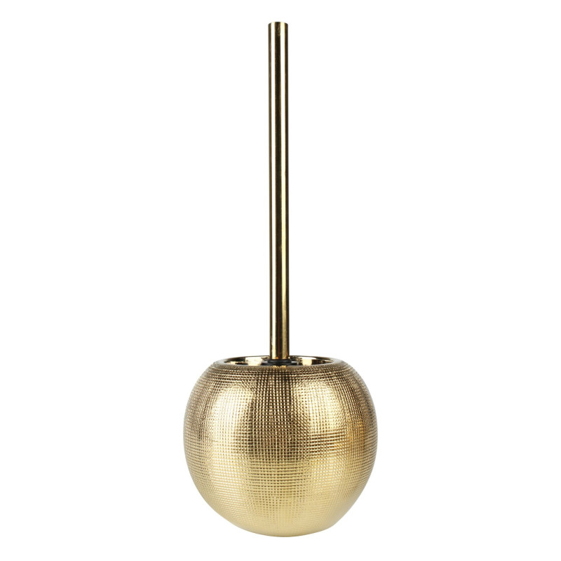 Szczotka do WC MIDAS, 14x14x37 cm, kol. złoty