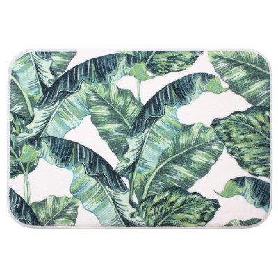 Mata łazienkowa MOHINGA, 40x60 cm, kol.zielono-bia