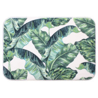 Mata łazienkowa MOHINGA, 40x60 cm, kol.zielono-bia