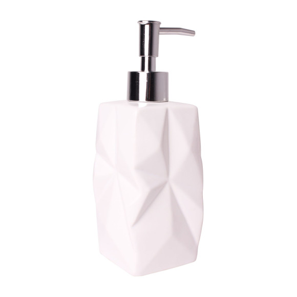 Dozownik ORIGAMI, 7x7x18 cm, kol.kremowy