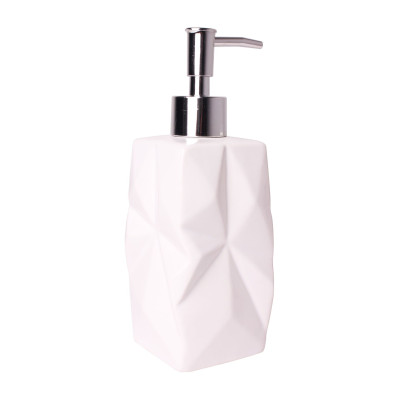 Dozownik ORIGAMI, 7x7x18 cm, kol.kremowy