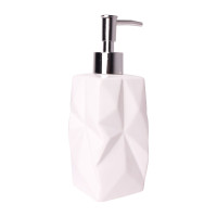 Dozownik ORIGAMI, 7x7x18 cm, kol.kremowy