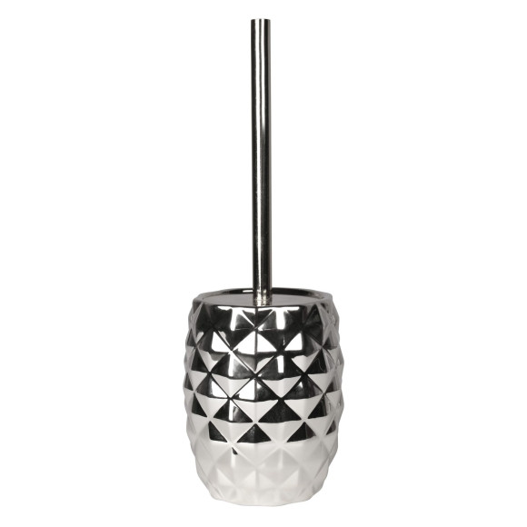 Szczotka do WC PINEAPPLE, 12x36 cm, kol. srebrny