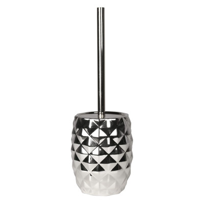 Szczotka do WC PINEAPPLE, 12x36 cm, kol. srebrny