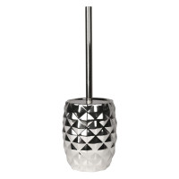 Szczotka do WC PINEAPPLE, 12x36 cm, kol. srebrny