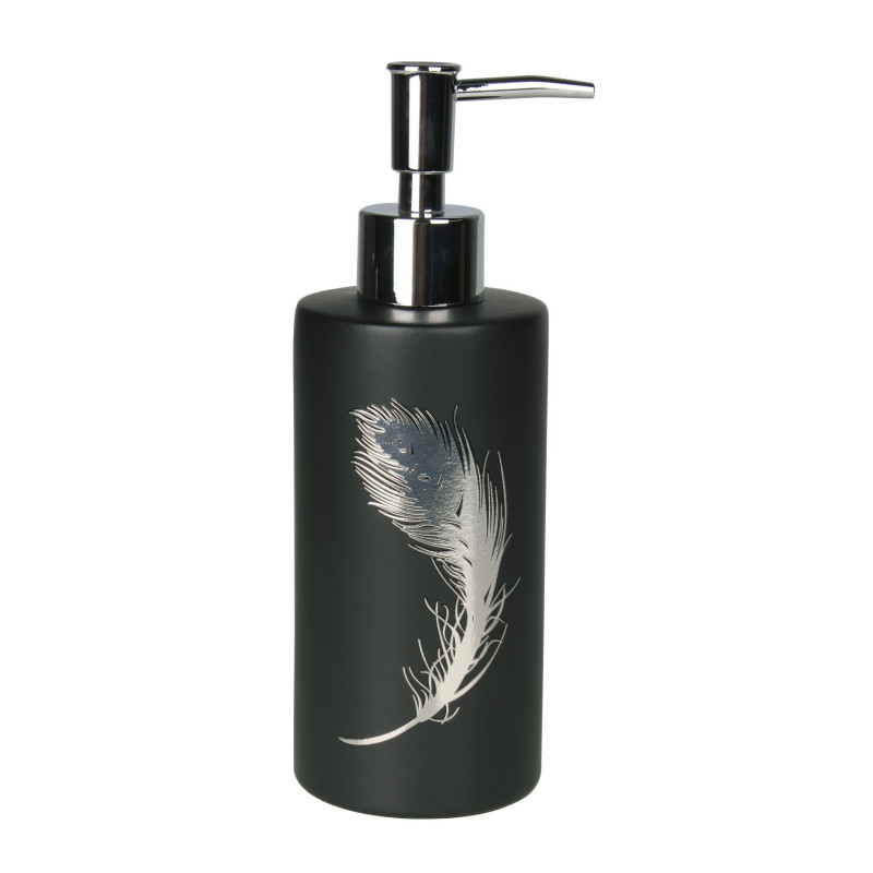 Dozownik PIUME, 7x7x18 cm, kol.czarny