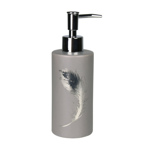 Dozownik PIUME, 7x7x18 cm, kol.szary