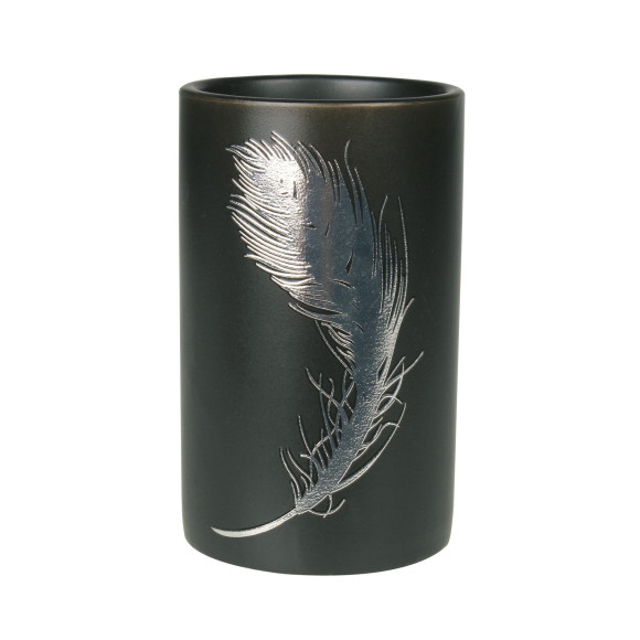 Kubek PIUME, 7x7x11,5 cm, kol. czarny