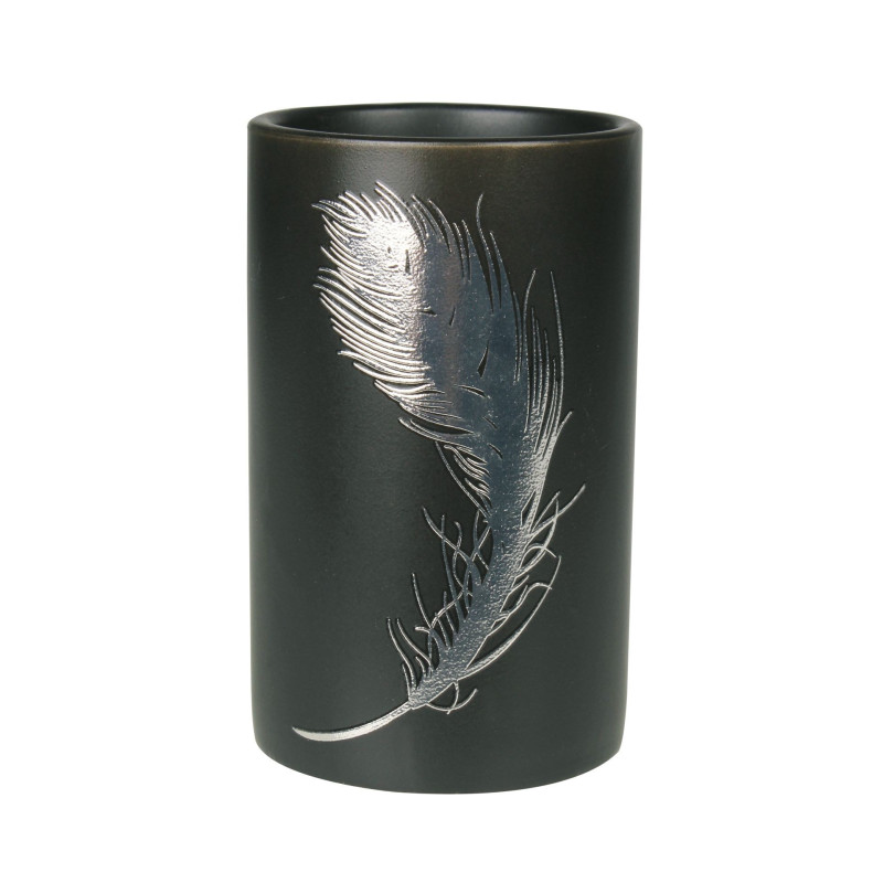 Kubek PIUME, 7x7x11,5 cm, kol. czarny