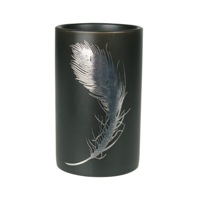 Kubek PIUME, 7x7x11,5 cm, kol. czarny