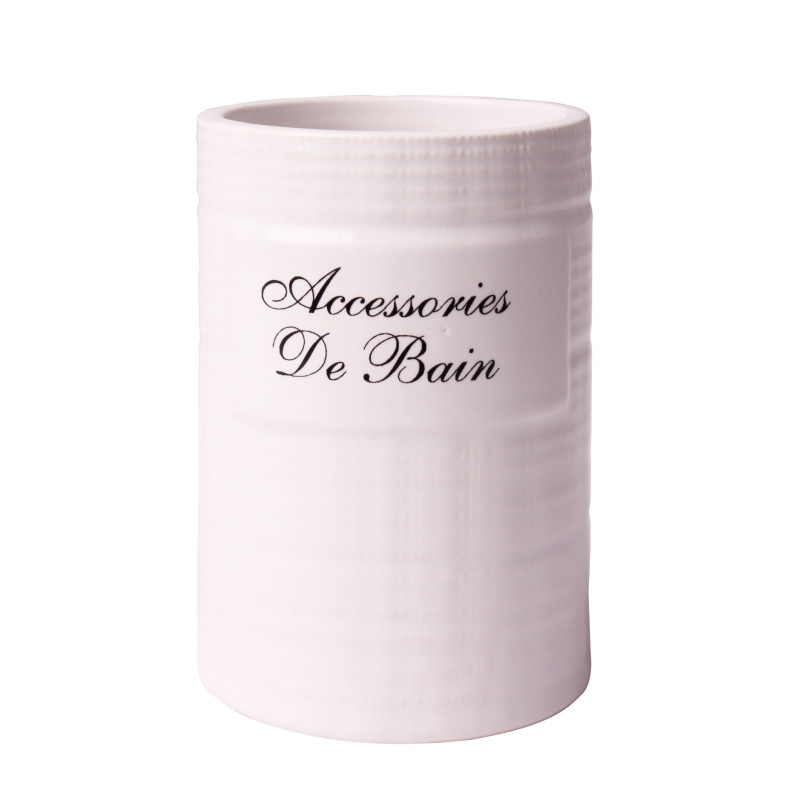 Kubek RINGS, 7x7x10 cm, kol. kremowy