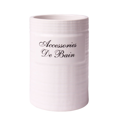 Kubek RINGS, 7x7x10 cm, kol. kremowy