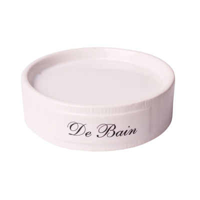 Mydelniczka RINGS, 10x10x3 cm, kol. kremowy