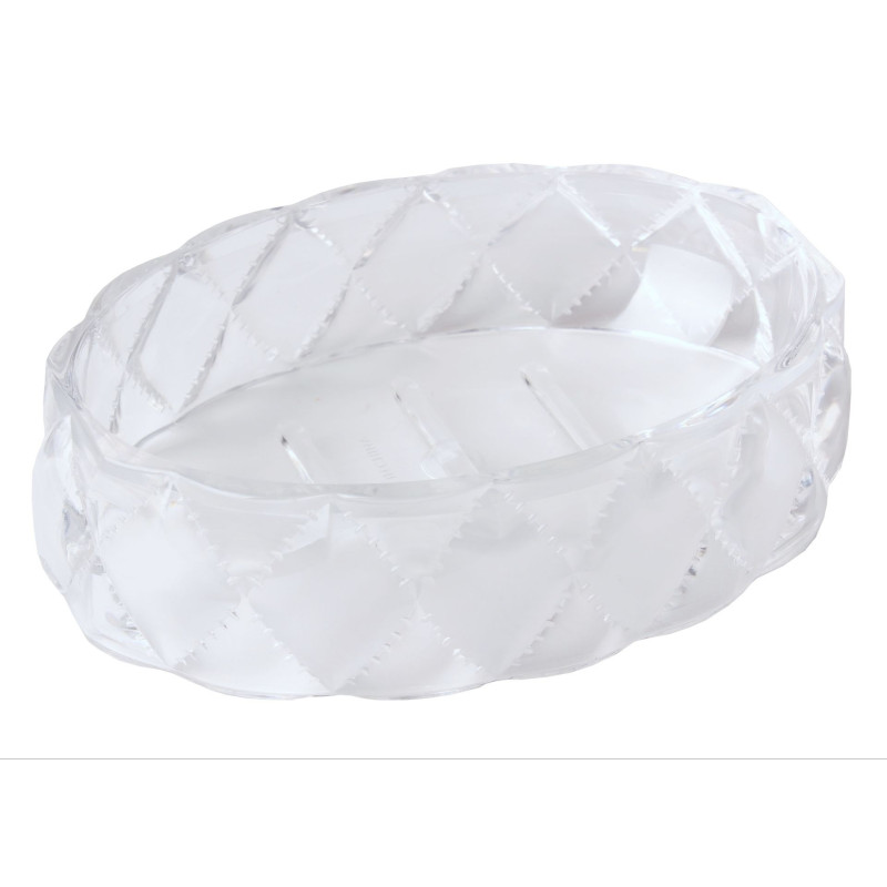 Mydelniczka RUSH, 14x9,5x3,5cm, przezroczyst