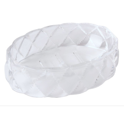 Mydelniczka RUSH, 14x9,5x3,5cm, przezroczyst