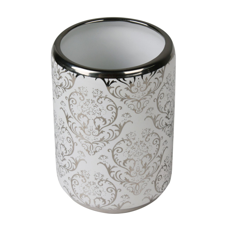 Kubek VENEZIA, 8X8X11 cm, kol. srebrny