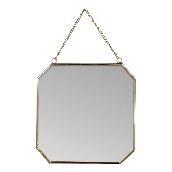 Lustro wiszące CURTIS, 20/20 cm, kol. złoty