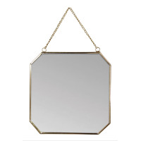 Lustro wiszące CURTIS, 20/20 cm, kol. złoty