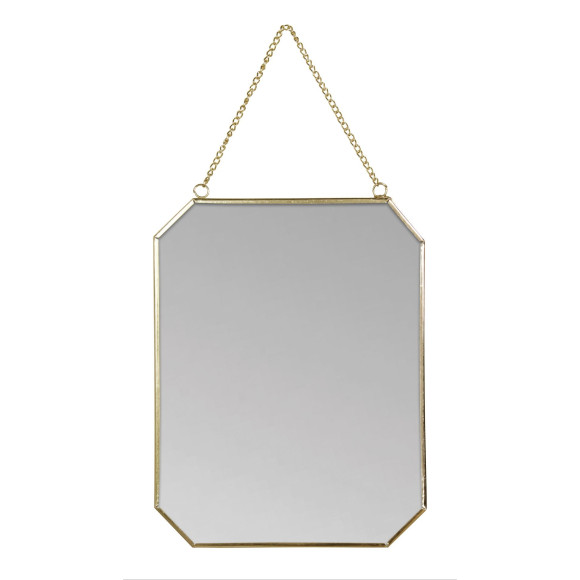 Lustro wiszące CURTIS, 20/25 cm, kol. złoty