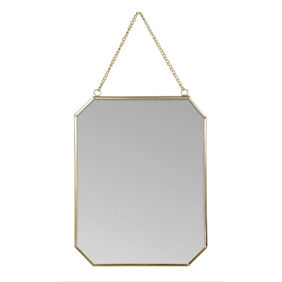 Lustro wiszące CURTIS, 20/25 cm, kol. złoty