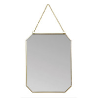 Lustro wiszące CURTIS, 20/25 cm, kol. złoty