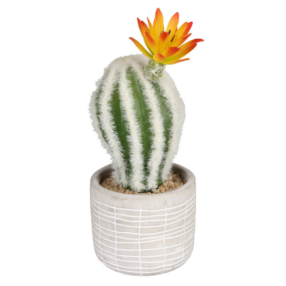 Sztuczny kwiat w doniczce KAKTUS-18cm