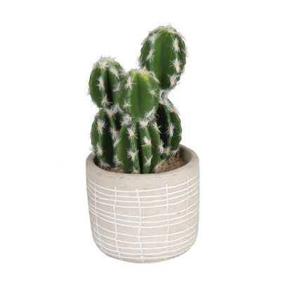 Sztuczny kwiat w doniczce KAKTUS-14cm
