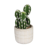 Sztuczny kwiat w doniczce KAKTUS-14cm