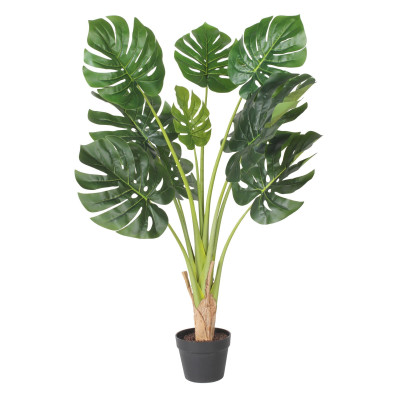 Sztuczny kwiat w doniczce MONSTERA-90cm-zielony