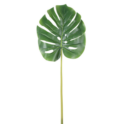 Sztuczny liść MONSTERA - 72 cm - zielony
